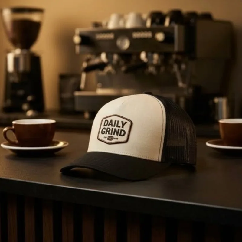 Branded trucker hat